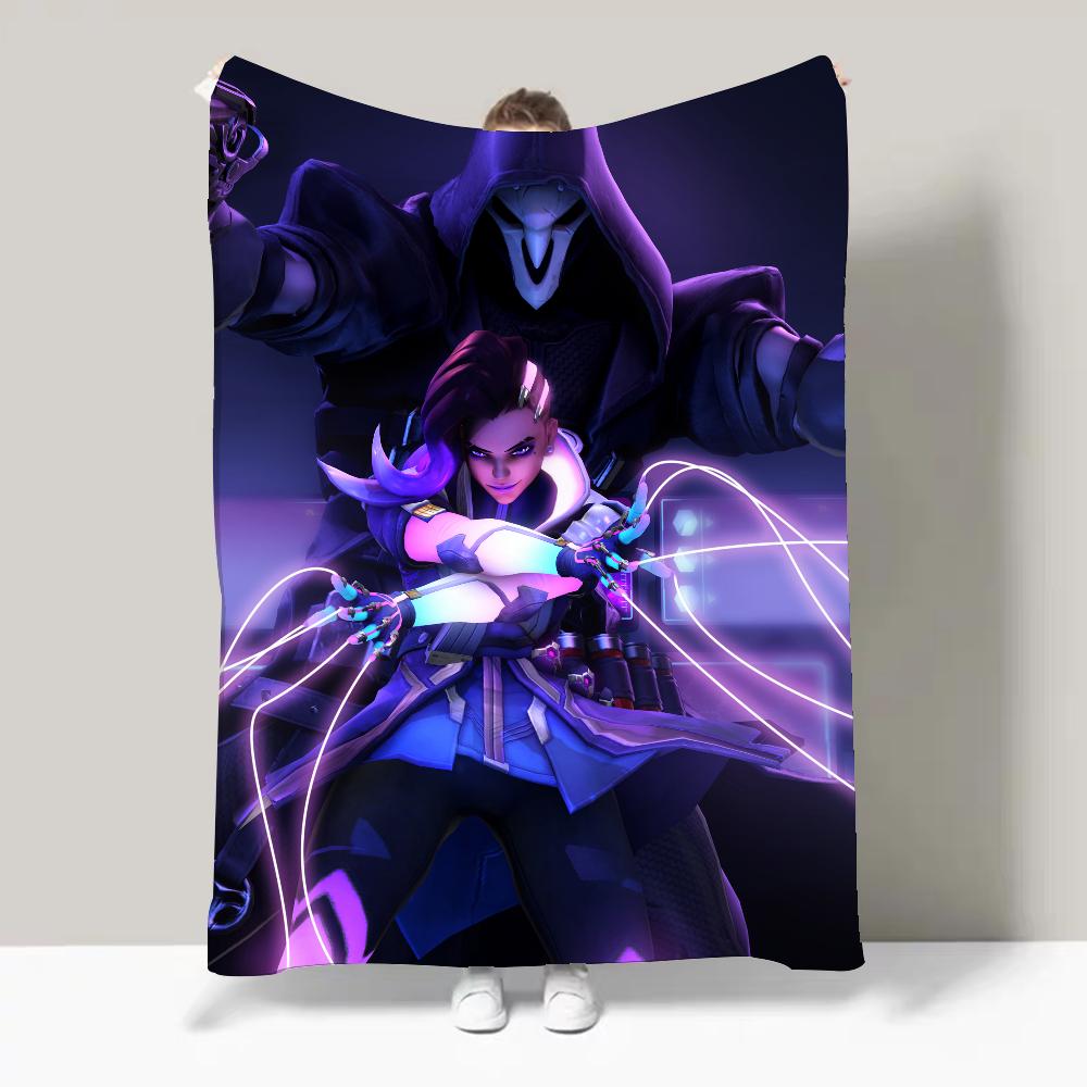 Game O-Overwatch FPS First Person Sports Blanket Design Lightweight For Dorms, Naps, Living Room, Office,Sofa,All-Season