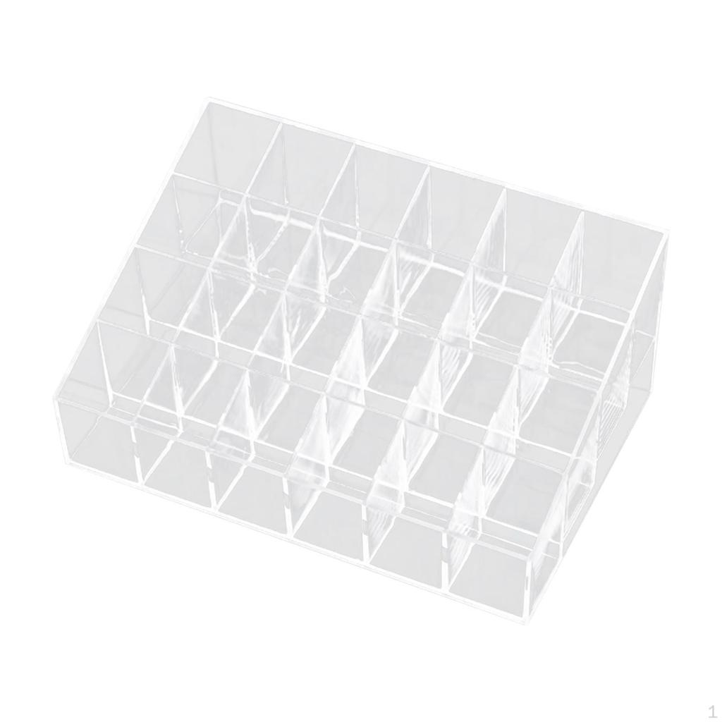 Acrylic Cosmetic Storage Box Lipstick Case Compact Holder Nail Polish Container for Bottles