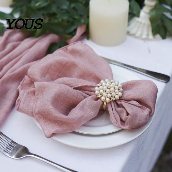 Washable Cloth Napkins Rustic Napkin, Solid Color Cotton 18 x Inch Stitched Dinner Napkin for Home Wedding Bridal Shower Baby Table Decor
