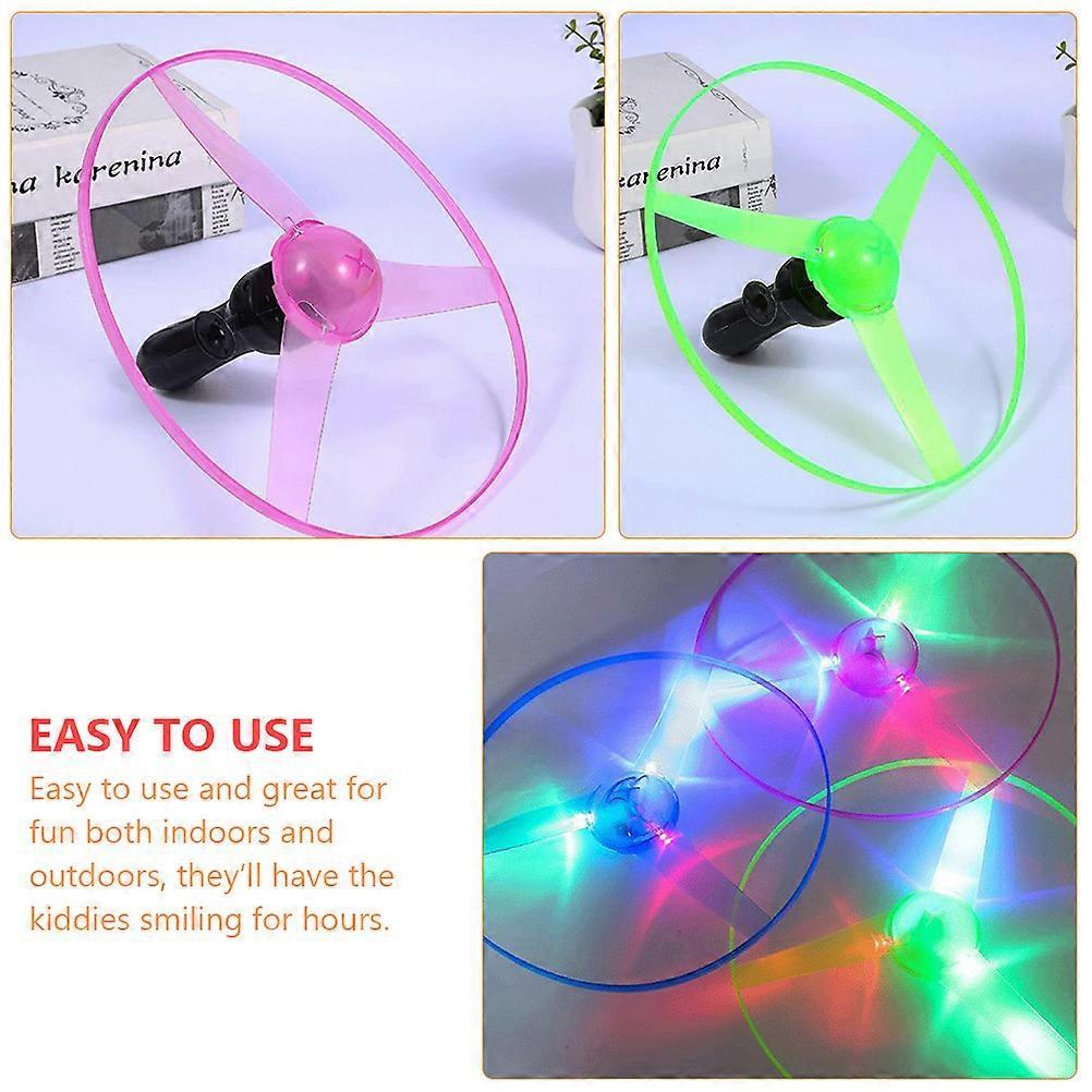 Flying Disc with Light Kids Toy Glowing Aerial Disc 15Pcs Pack