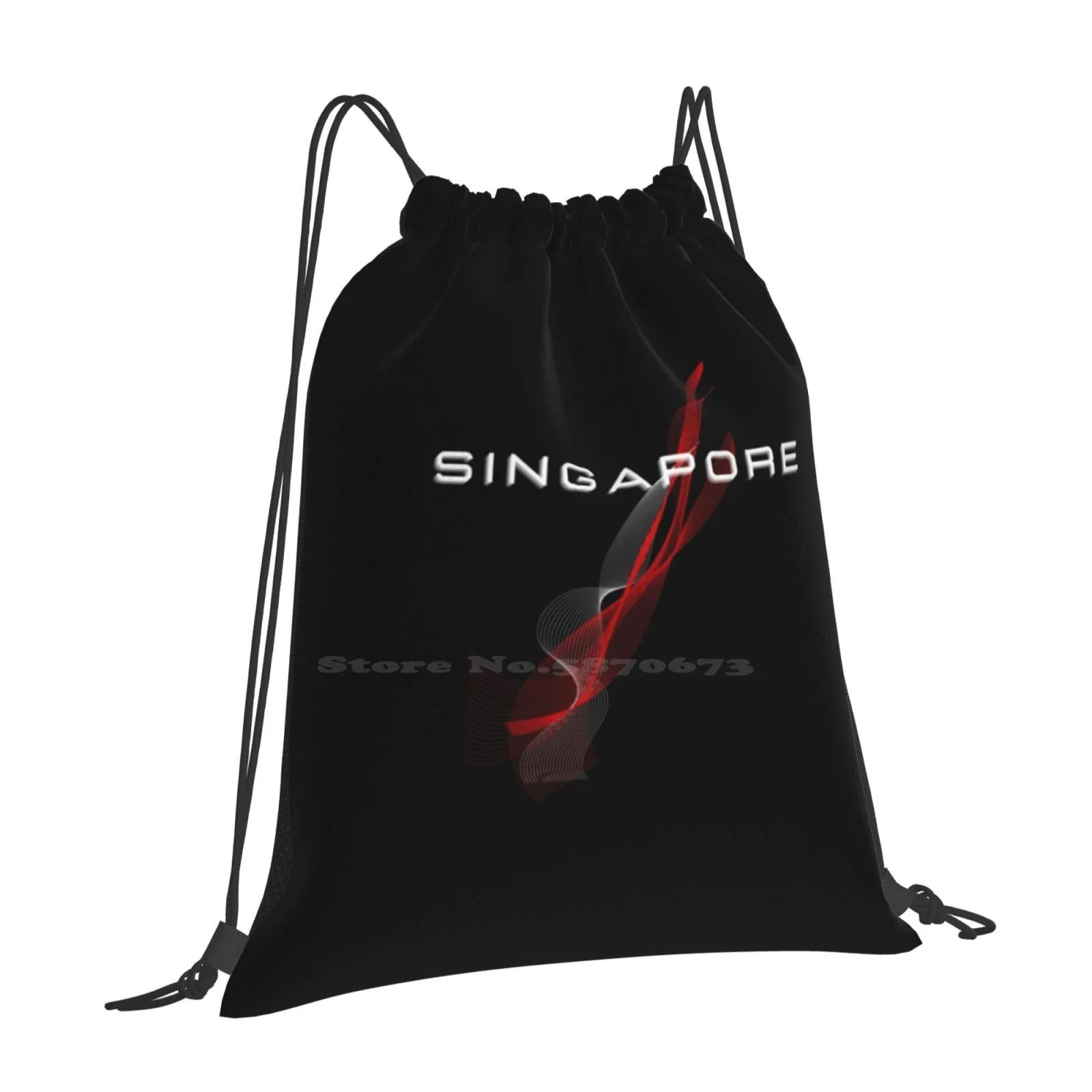 Singapore Flag Backpacks For School Teenagers Girls Travel Bags Singapore Flag I Love You Singapore Singapore Fun Singapore OneSize