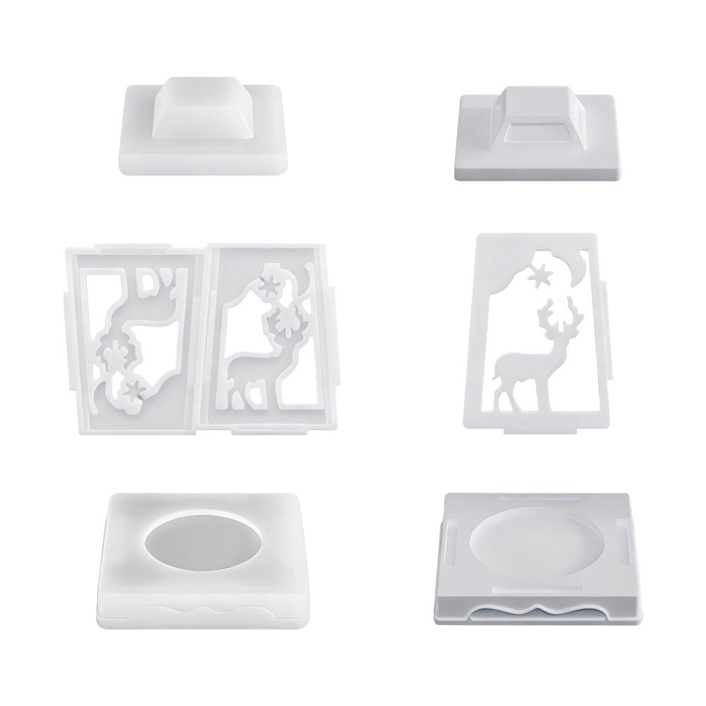 3D Dům Silikonová Forma DIY Vánoční Svíčka Dům Ozdoba Dekor Sádra Epoxidová Pryskyřice Forma na Svíčku Sada pro Výrobu Řemesel