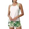 Womens Two Piece Tankini Swimsuits 2026 Tummy Control Athletic Tank Top with Printed Swim Shorts Pockets S 6XL