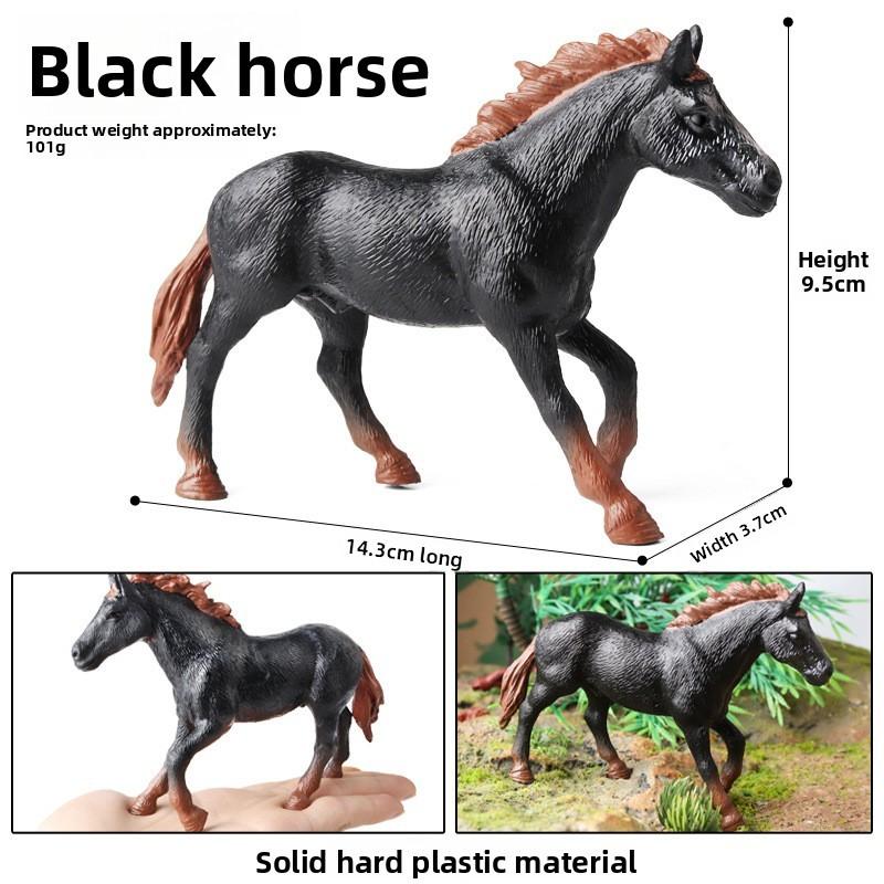 Wild Animal Model Kids Educational Toy Plastic Horse Figurine For Children Play