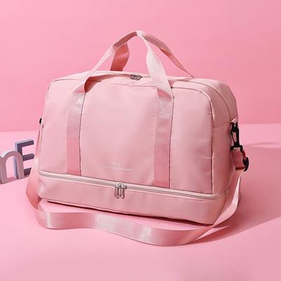 Dry and Wet Separation Sports Fitness Bag Large Capacity Hand Luggage Bag Short Trip Bag Women's Business Trip Storage Bag