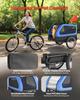 Dog Bike Trailer, Supports up to 40 kg, Pet Cart Bicycle Carrier for Small & Large Dogs, Easy Folding Frame with Quick Release Wheel, Universal