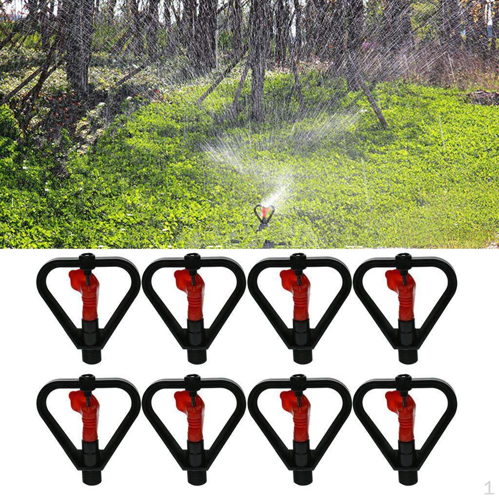

8Pcs Plastic Rotating Water Sprayer Lawn Sprinkler Head Watering Tool