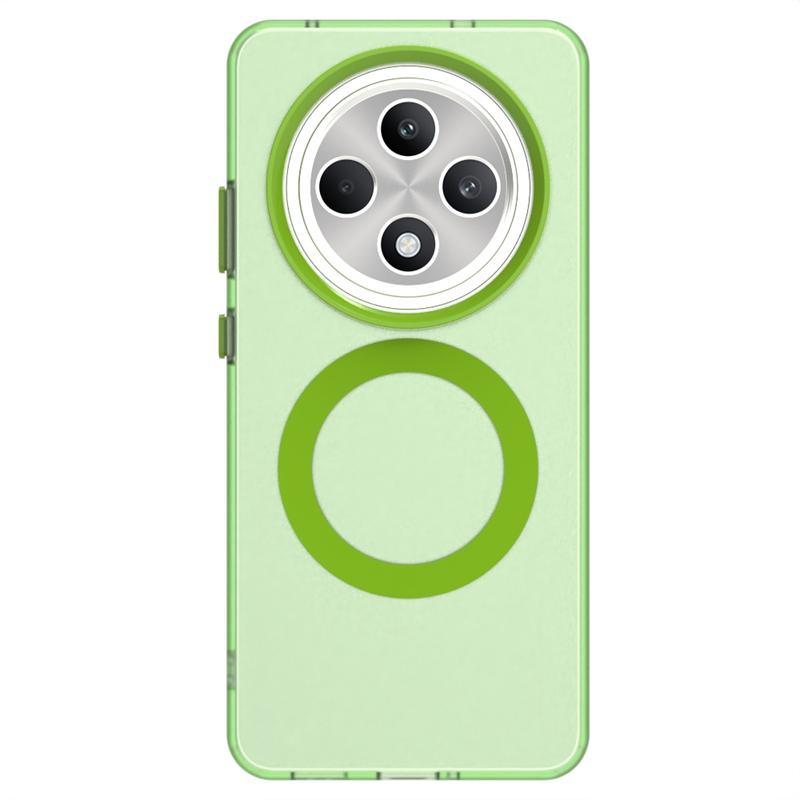Transparent Case For Oppo Reno 12 FS Case Magnetic Adsorption Wireless Charge Cover Oppo Reno 12 FS Case For Oppo Reno 12 FS 12F