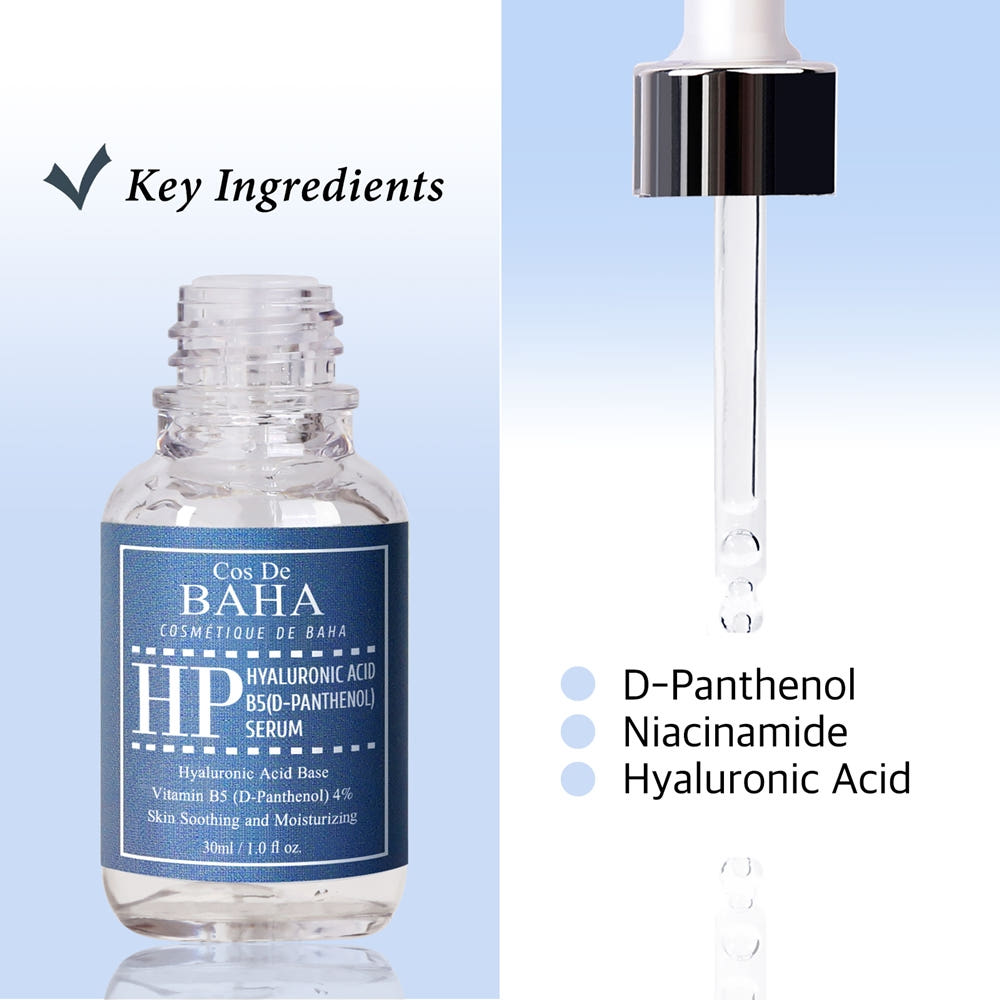 Cos De BAHA HP D-Panthenol Vitamin B5 Niacinamide Hydrating Moisturizing Serum 30ml