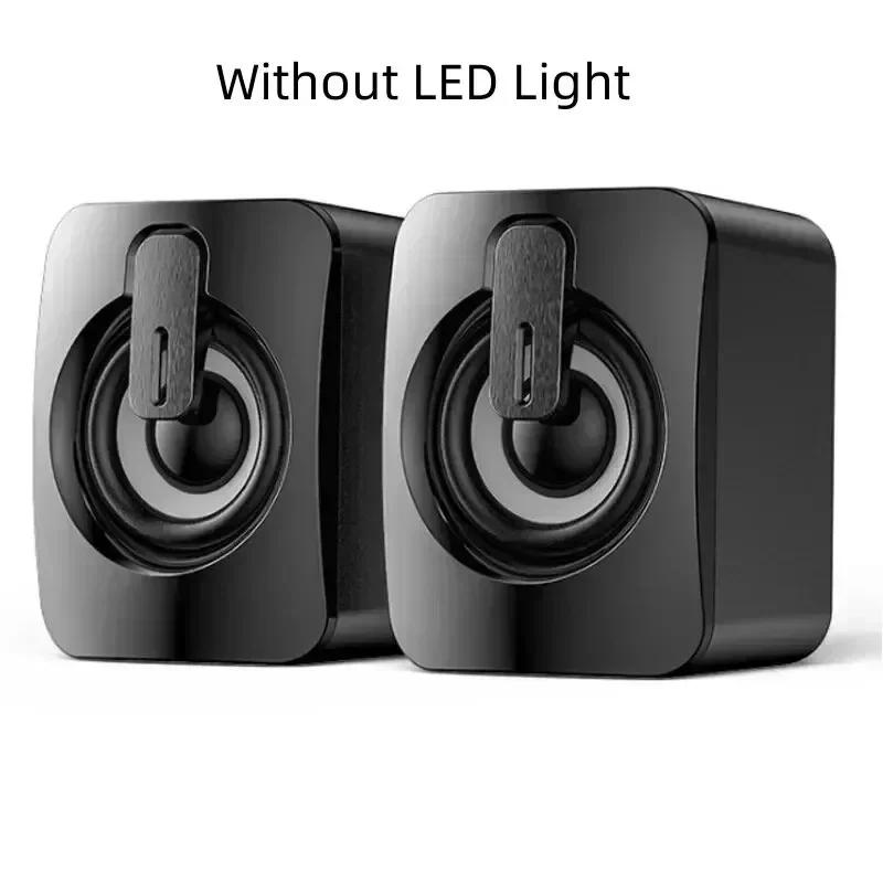 With LED Light for Desktop Computer VIKEFON HIFI Stereo Microphone USB Wired Caixa De Som Computer Speakers PC Sound Box