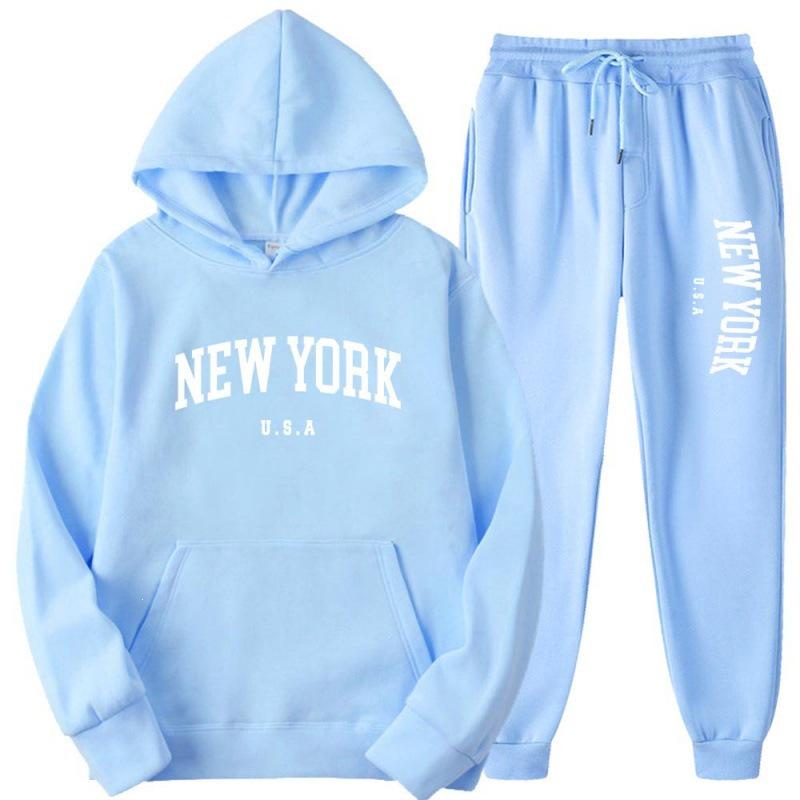 Unisex Casual Loose-Fit Hoodie Set with Letter Print Design
