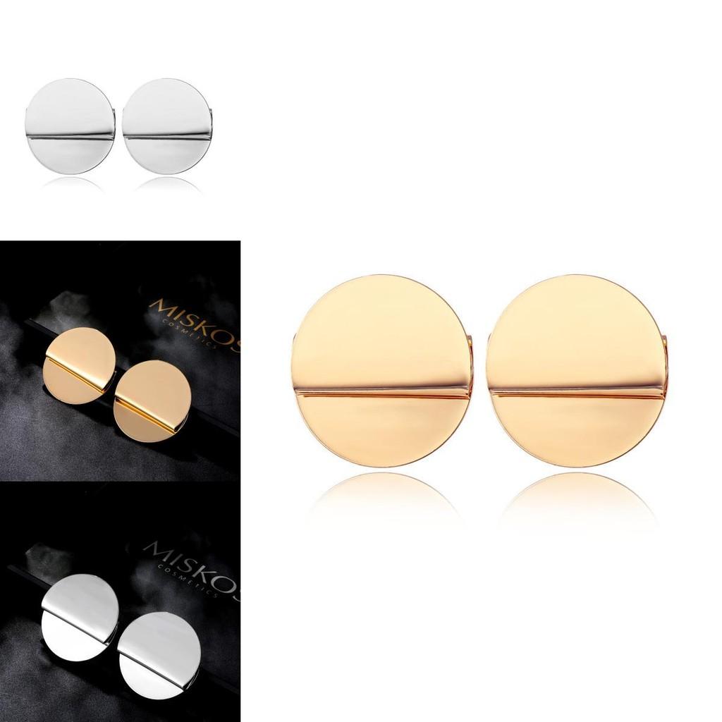 Chic Versatile Round Earrings For Women Trendy Foldable Design Perfect Gift