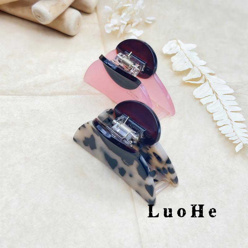 Luohe Jewelry High-End French Light Luxury Acetate Hair Claw Clip