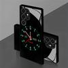 2D Matrix Clock Pattern Mobile Phone Case for Samsung S26 S25 S24 S23 S22 S21 S20 A56 A36 A16 - Glass Protective Cover