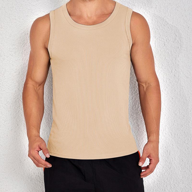 

Мужская быстросохнущая майка без рукавов - Облегающий крой, круглый вырез для занятий спортом на открытом воздухе и фитнесом 3XL