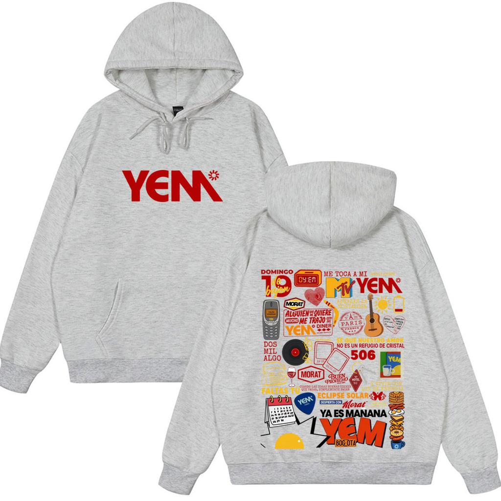 Band Morat Yem Ya Es Manana Tour 2026 Print Hoodie Men Women Hip-hop Pullover Long Sleeves Loose Aesthetic Trend Sweatshirts High Quality Tops