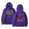Moletom com capuz estampado de álbum de música Sauce Boyz, rapper americano Eladio Carrion, flor rosa, moletom com capuz unissex, moda feminina, tops grandes