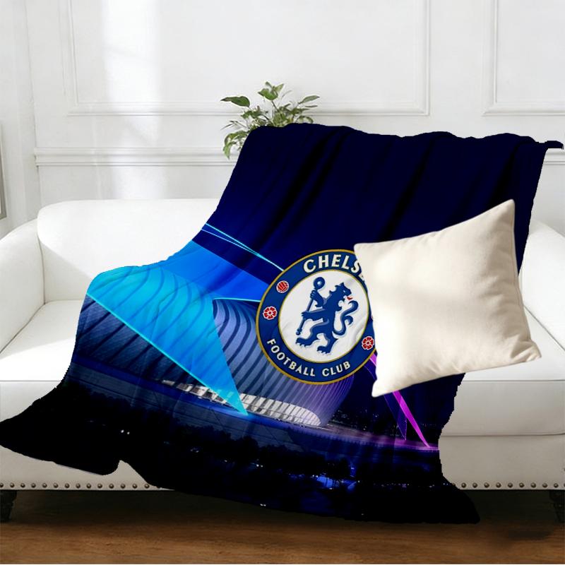 Chelsea F.C Print Blanket - Soft & Comfortable, for Bedroom, Travel, Sofa, Home Decoration - Birthday Christmas Gift for Friend
