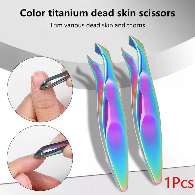 Colorful Nail Cuticle Nipper Clipper Colorful Scissor Plier Dead Skin Remover Clear Nail Art Tool Dead Skin Remove Tools