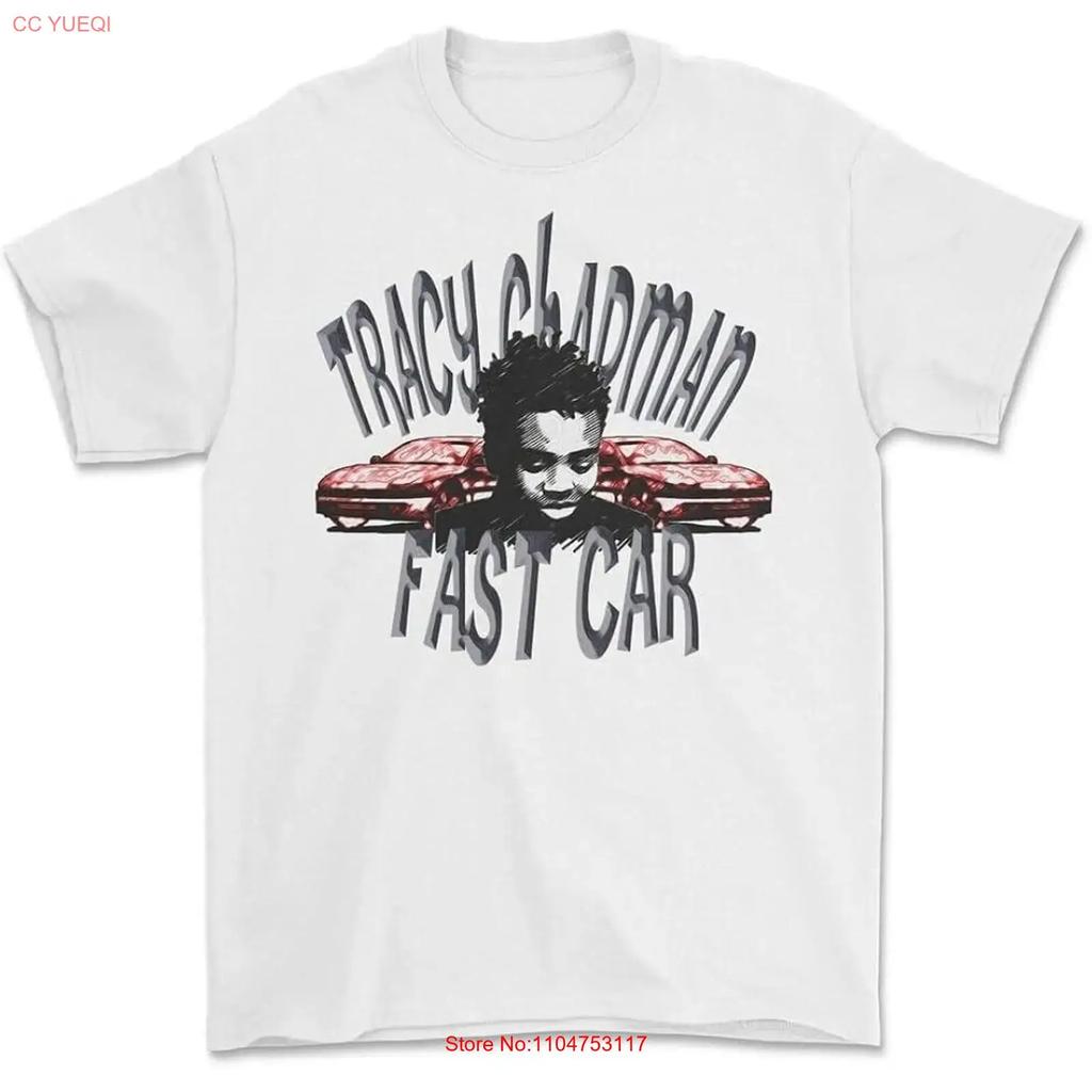New Tracy Chapunisex Singer Heavy Cotton White All Size T Shirt In712 Vintage Versatile Designer Clothes Slightly Soft