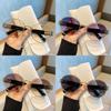 Fashion Oval Metal Frame Sunglasses For Men And Women Uv400 Sun Protection