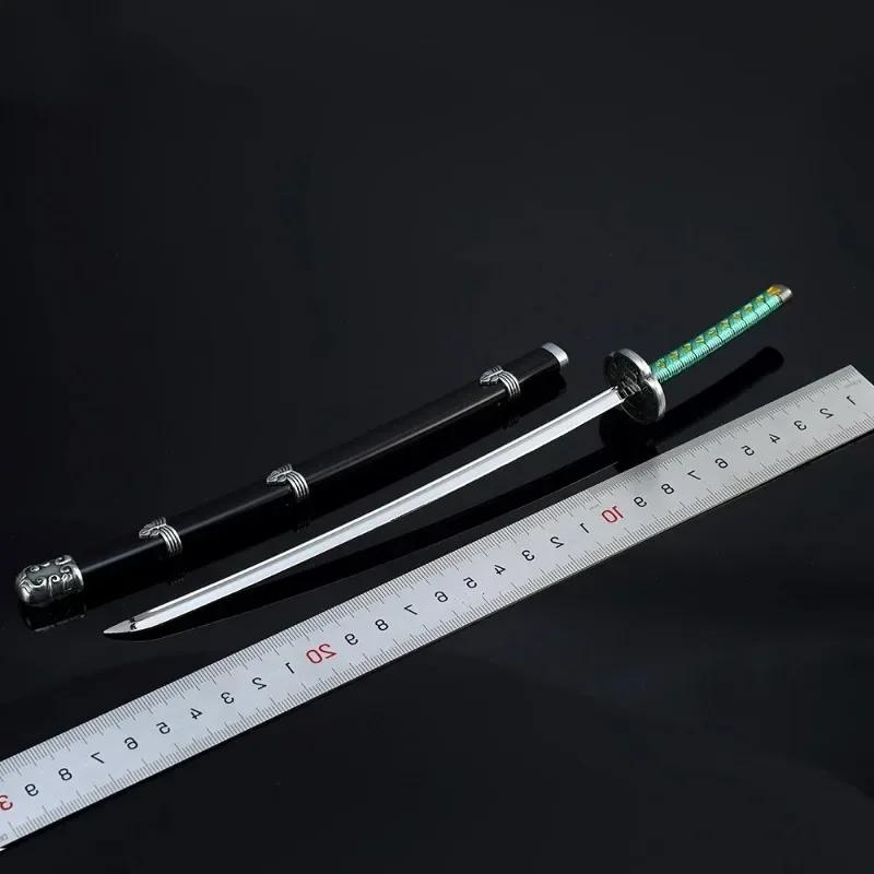 Japanese Anime Games Peripheral 26cm Wedge Pill Katana Uncut Blade Weapon Model Metal Sword  Ornament Crafts Gifts Toys for Kids