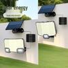 Solar Motion Sensor Wall Lamp for Outdoor Garage and Courtyard