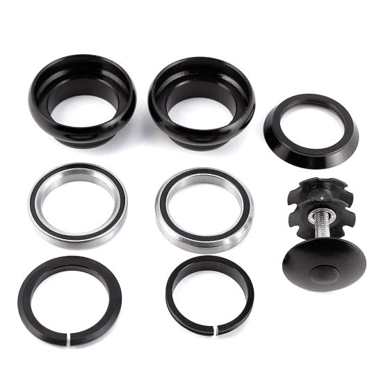 1 Set 34mm Bike Headset with Top Cover Threadless Aluminum Alloy High Precision