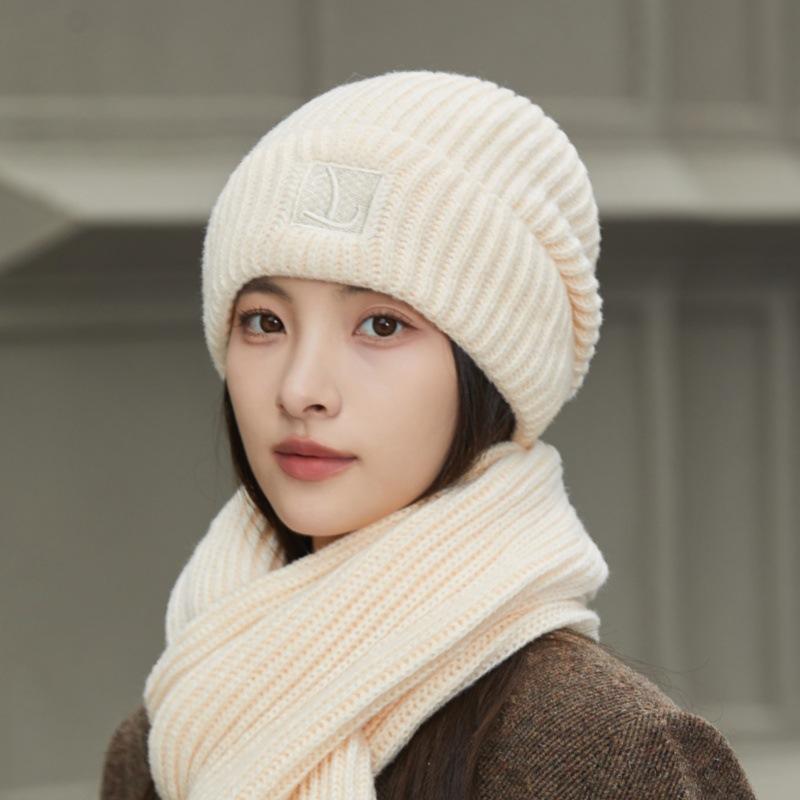  Women's Winter Wool Hat Knitted Dome Style with Eaves Brim, Warm and Fashionable