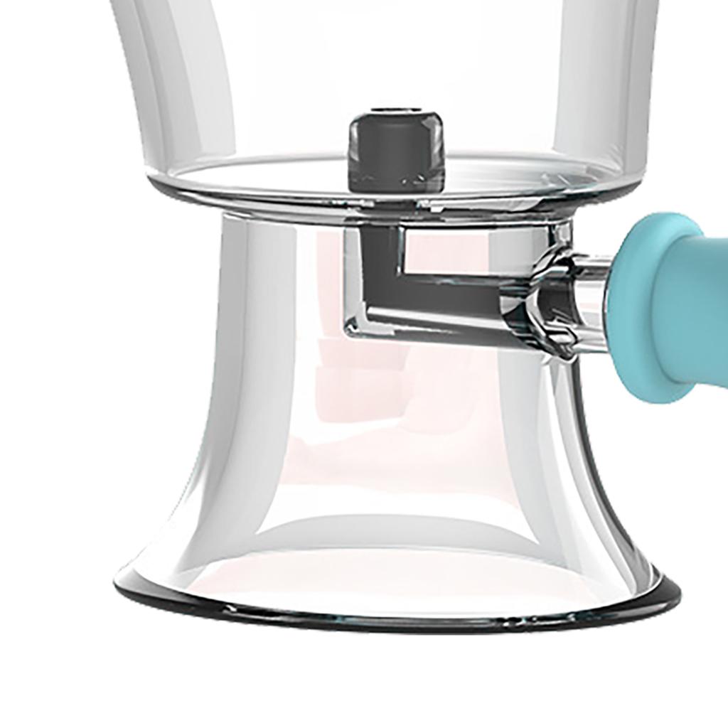 Taza para Lavado de Ojos Silicona Enjuague Limpiador Ergonómico Manual Presión de Aire Apriete Herramienta de Limpieza Azul