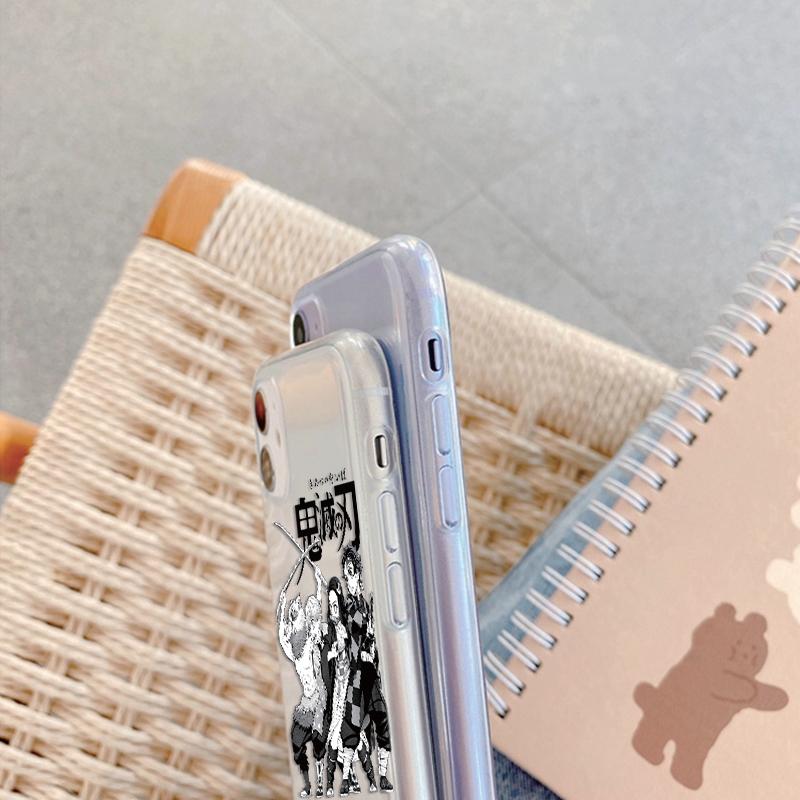 Anime Cartoon Wzór Miękki Przezroczysty Silikonowy Etui Do Samsung A55 M35 S24 Xiaomi Redmi Note 13 Poco C65 iPhone Aparat Wstrząsoodporny Ochronny Pokrowiec