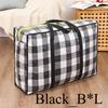 1/2pcs Heavy Duty Storage Bags with Zipper - Waterproof Foldable Moving Bags for Clothes, Blankets, Seasonal Decor