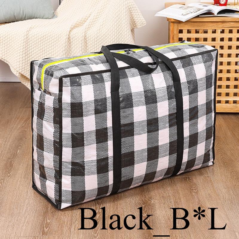 1/2pcs Heavy Duty Storage Bags with Zipper - Waterproof Foldable Moving Bags for Clothes, Blankets, Seasonal Decor