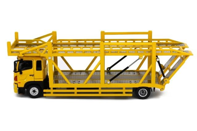 Tiny Hino 500 Hino Ranger Car Carrier 1/64 (Yellow)