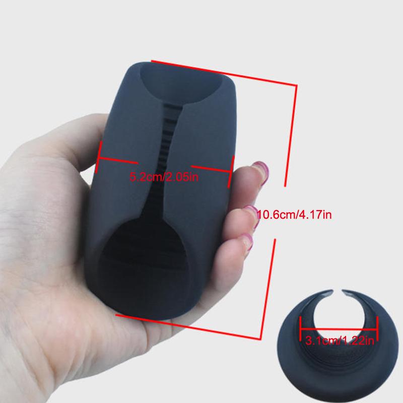 Male Masturbation Massage Penis Vibration Exercise Device Male Relaxation Silicone Massage Gun Head For Masturbation Tool