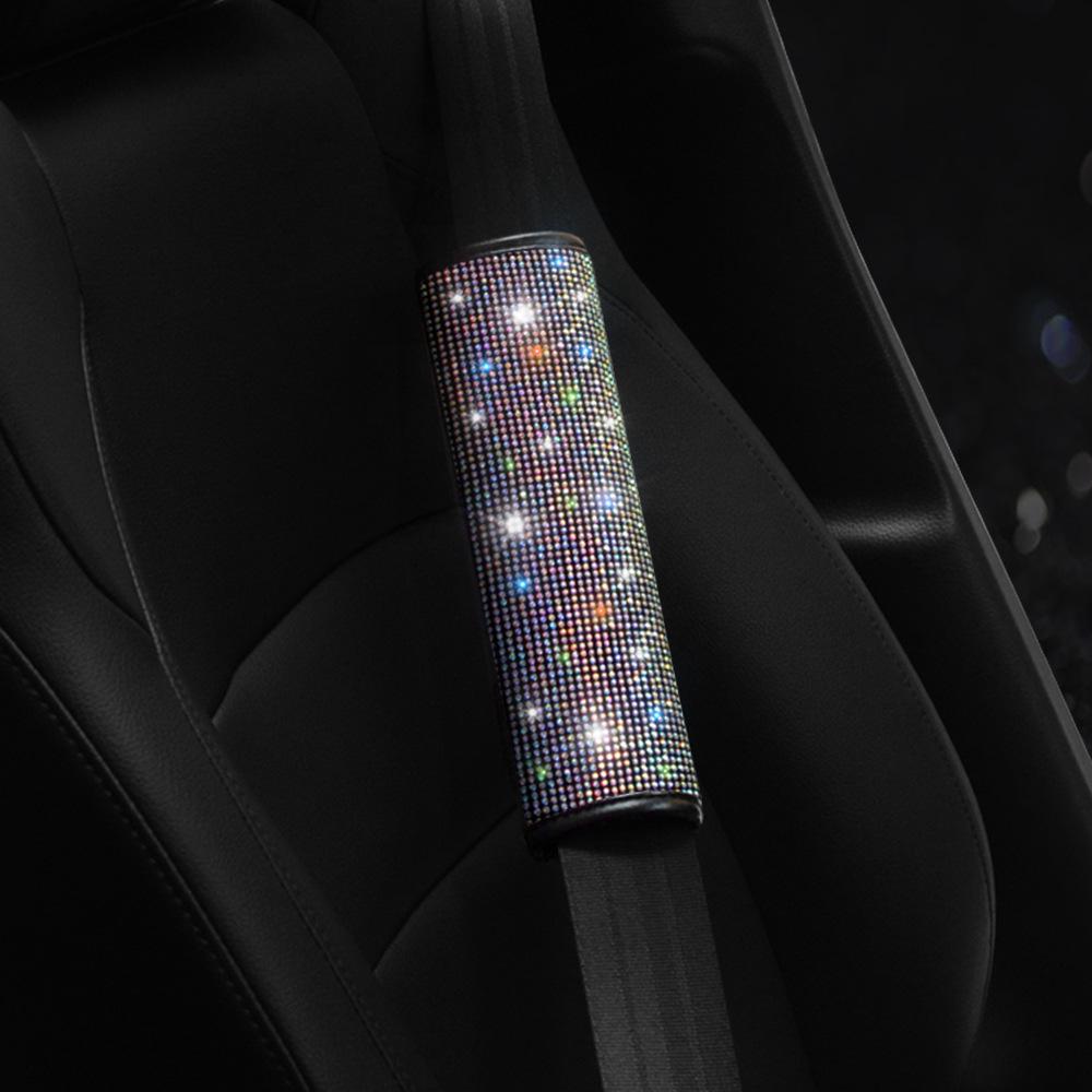 Car Headrest and Lumbar Support with Armrest Pad, Handbrake Gear Cover, Rearview Mirror Safety, and Shoulder Cover - Universal Fit.