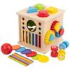 8-in-1 Montessori Early Education Toy: Shape & Color Matching, Ball & Coin Toss, Fine Motor Skills