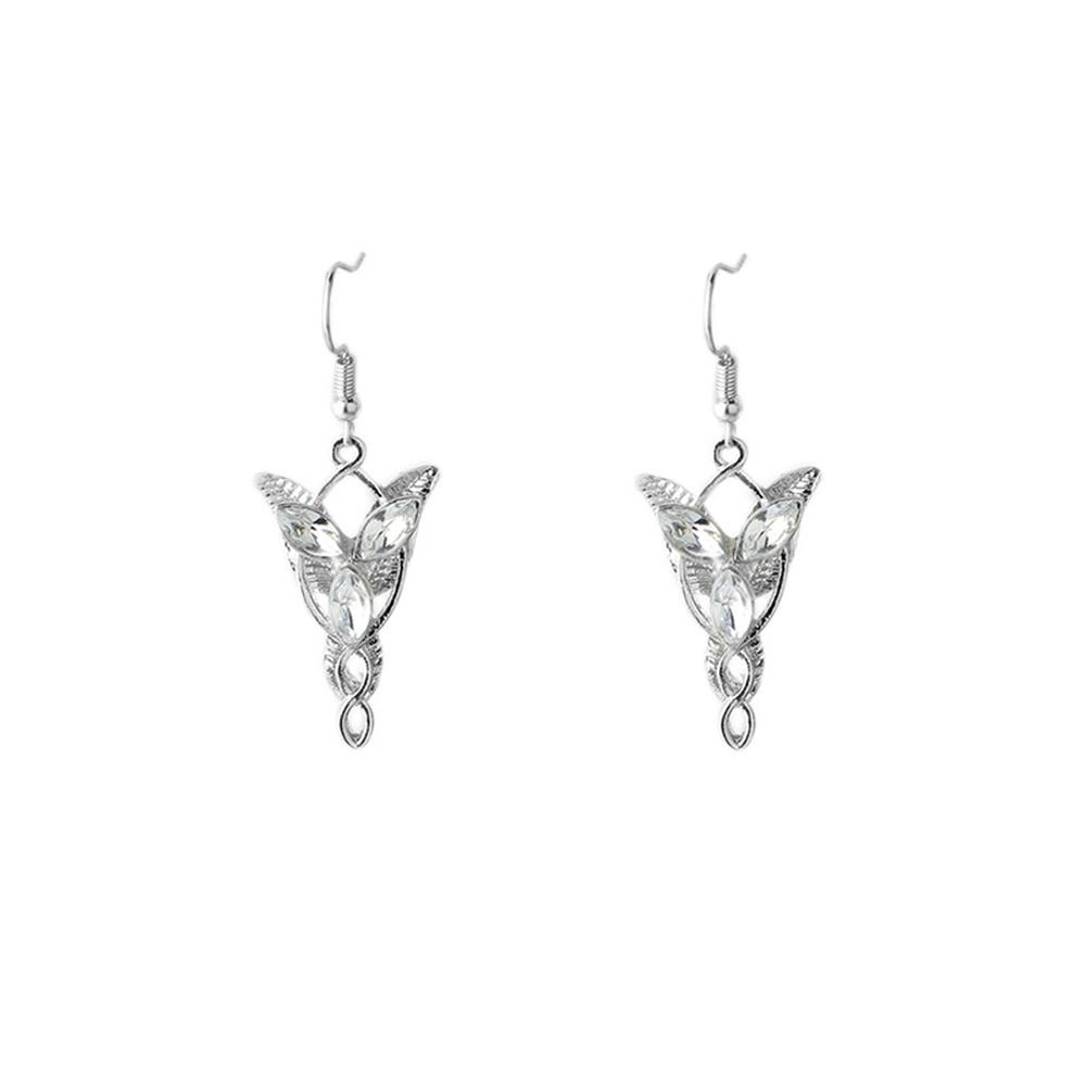

Fashion Wizard Princess Evening Star Earrings Crystal Twilight For Women Jewelry Wholesale серебряный