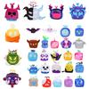 Blox Fruits Plush Toy With Leopard Print Box Purple Box Animal Shape
