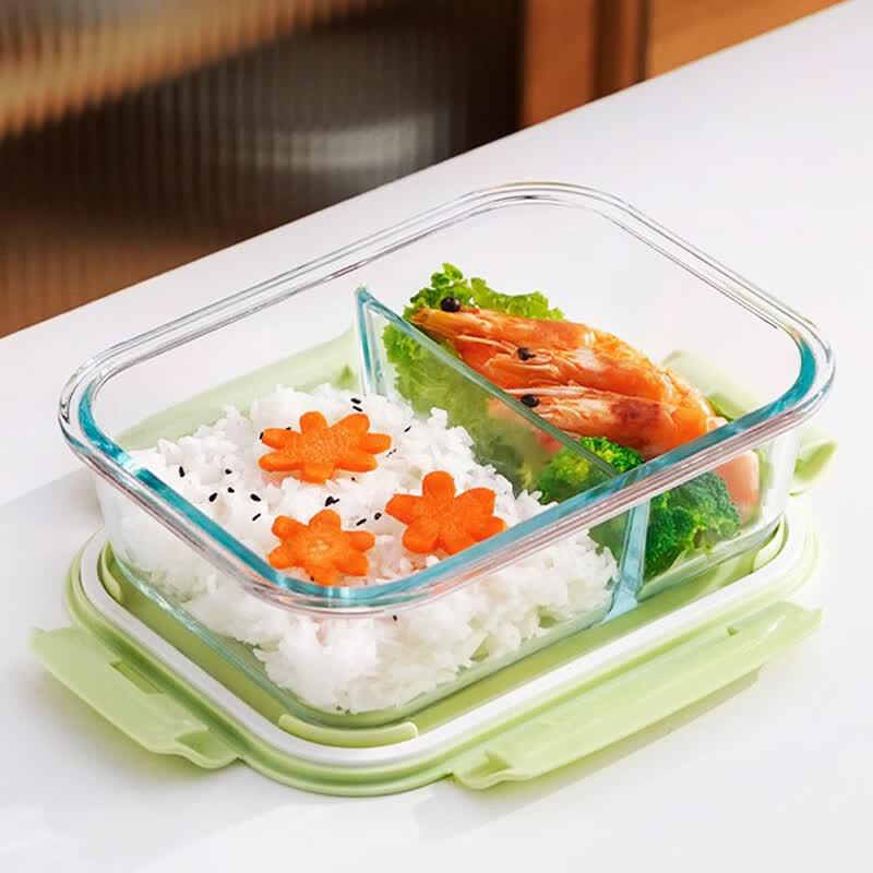 RuHan Heat-Resistant Glass Lunch Box with Compartments