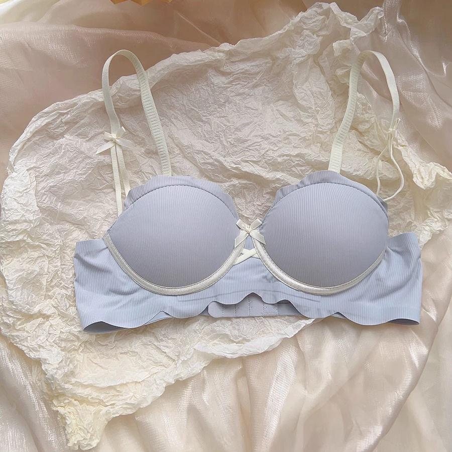 

Девушки Пуш-ап Бюстгальтеры Кружевные Цветочные Глубокий V Нижнее Белье Для Женского Белья Однотонный Простой Без спинки 36/80AB