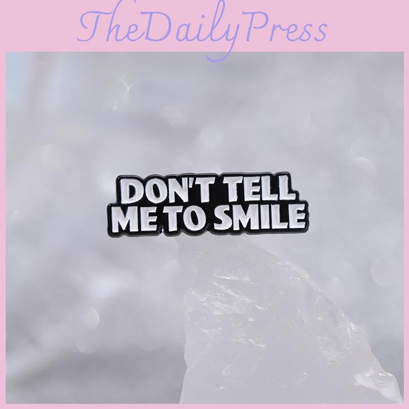 Creative Cartoon Geometric Letter Enamel Brooch Unique Fun Badge For Fashion Lovers