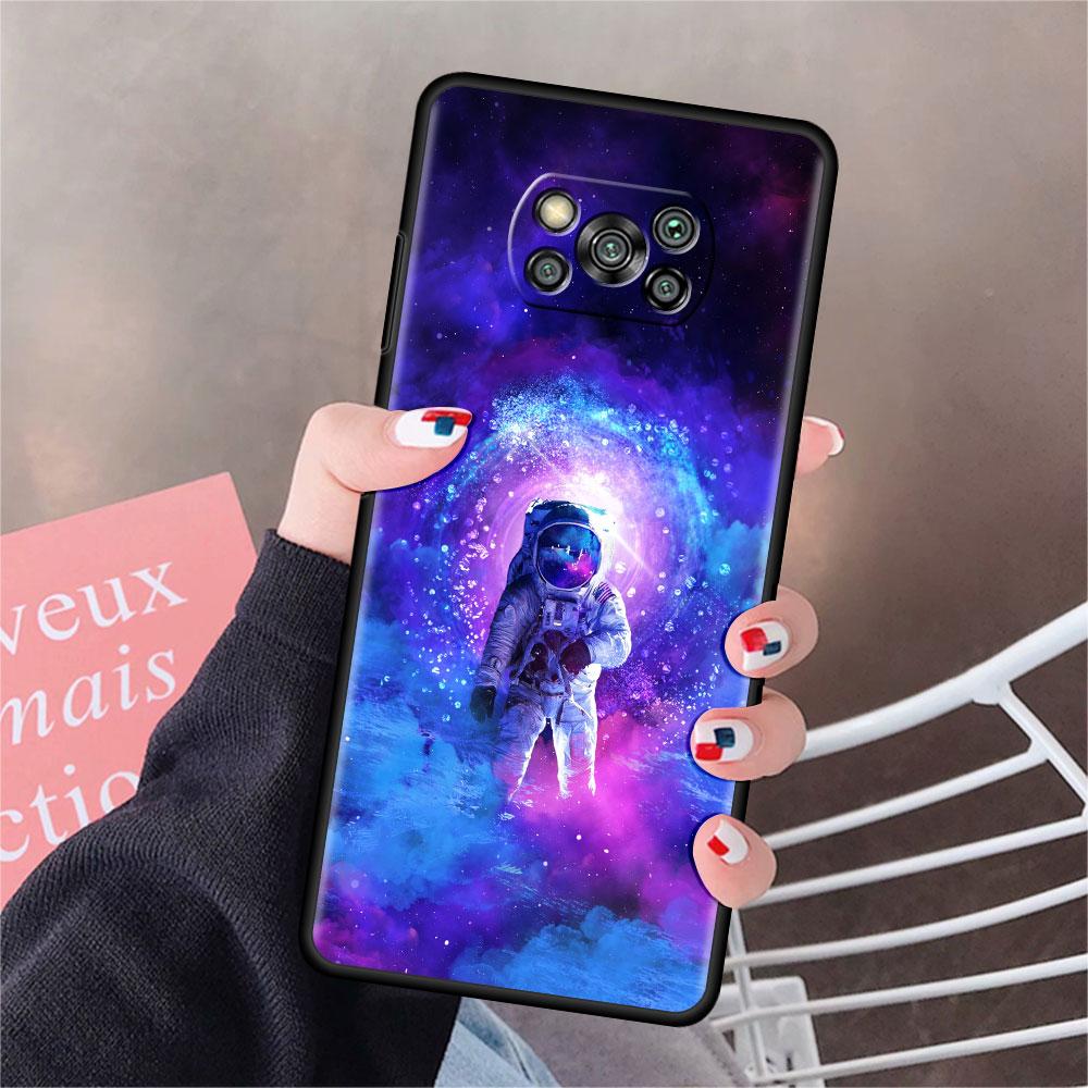 

Чехол для Xiaomi Mi Poco X3 NFC X4 Pro F3 F4 GT M4 M3 F1 C40 11 Lite 11T, мягкий силиконовый чехол для телефона, крутой одинокий астронавт Poco C40