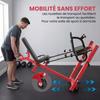 Leg Press Machine, Leg Training, Hack Squats, 455 kg, Adjustable, 185 x 120 x 140 cm, Red