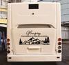 125x57cm Black Vinyl Glamping Rv Decal Motorhome Motor Home Decal Sticker Trim