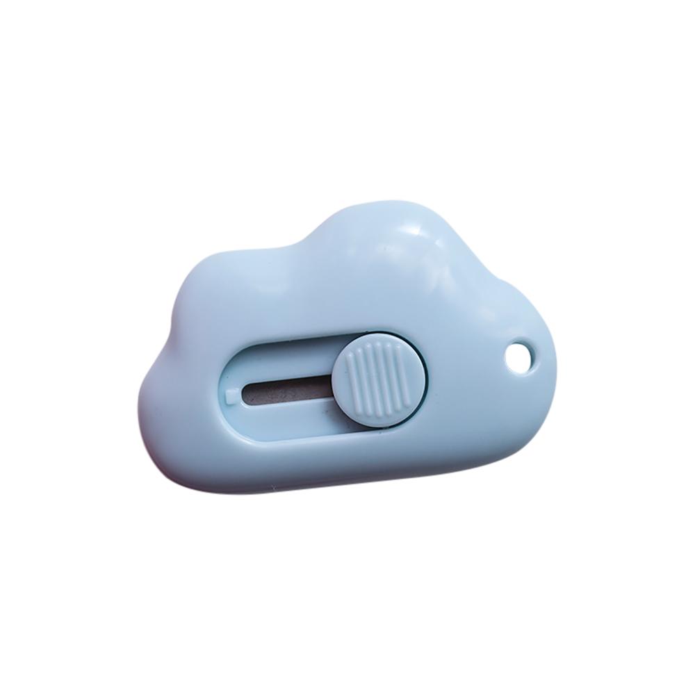 Cute Cloud Color Mini Portable Utility Knife Paper Cutter Cutting Paper Razor Blade Office Stationery Cutting Supplies