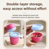 Seal Breakfast Cup Milk Cup Double Layer Fruit Salad Food Storage Box Overnight Oats Container