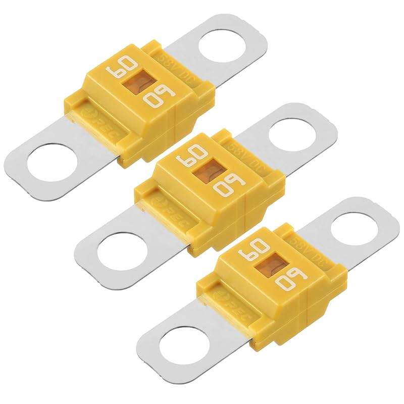 AMI/Midi Fuse 100A High Current Bolt-on Fuse 100 Amp for Cars, Buses, Trucks, Caravans, Construction Vehicles (Pack of 3)
