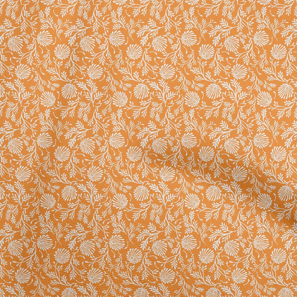 oneOone Cotton Flex Medium Blue Fabric Asian Block Dress Material Fabric Print Fabric By The Yard 40 Inch