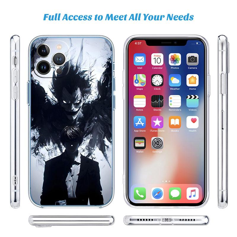 Death Note Transparent Phone Case for LG K22 K30 K40 K40S K41 K42 K50 K50S K51 K51S K52 K61 K62 K71 K92 Q61